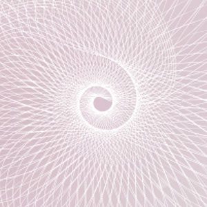 A spiral image in pink represening client tesimonial photo.